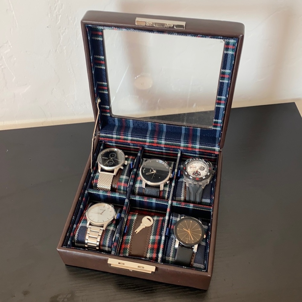 Watch Box + 5 watches